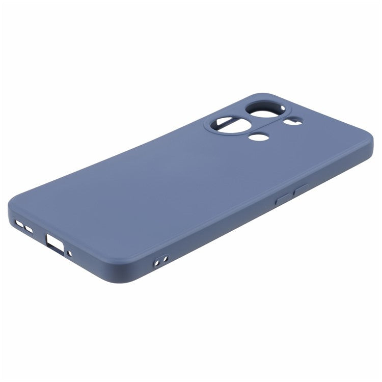 TPU Case for OnePlus Ace 2V / Nord 3 5G , Rubberized Surface Fiber Lining Shockproof Phone Cover - Lavender Grey
