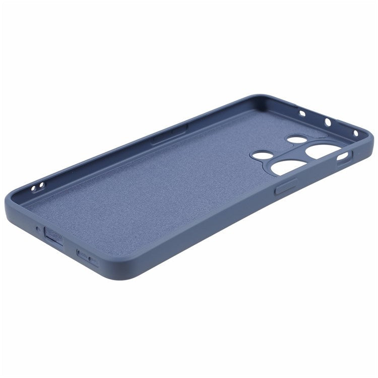 TPU Case for OnePlus Ace 2V / Nord 3 5G , Rubberized Surface Fiber Lining Shockproof Phone Cover - Lavender Grey