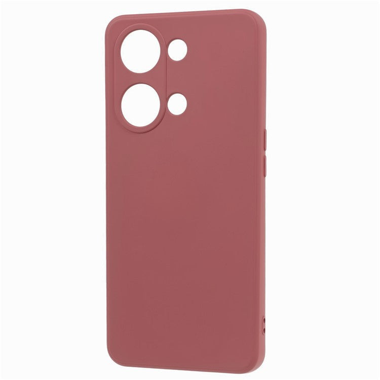 TPU Case for OnePlus Ace 2V / Nord 3 5G , Rubberized Surface Fiber Lining Shockproof Phone Cover - Hawthorn Red