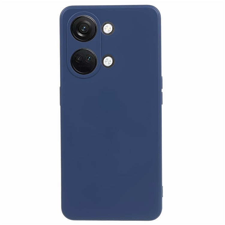 TPU Case for OnePlus Ace 2V / Nord 3 5G , Rubberized Surface Fiber Lining Shockproof Phone Cover - Sapphire