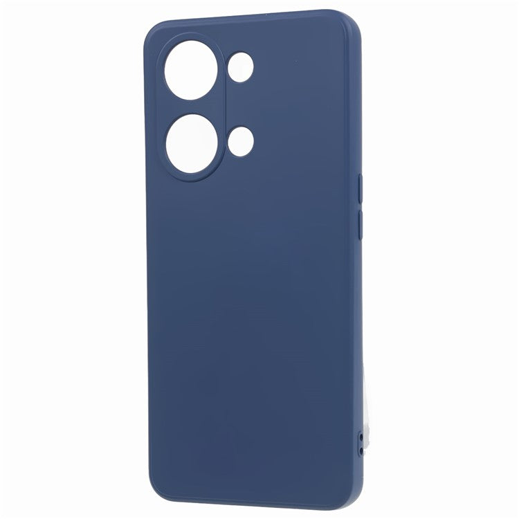 TPU Case for OnePlus Ace 2V / Nord 3 5G , Rubberized Surface Fiber Lining Shockproof Phone Cover - Sapphire