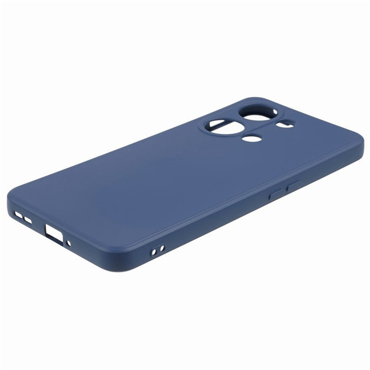 TPU Case for OnePlus Ace 2V / Nord 3 5G , Rubberized Surface Fiber Lining Shockproof Phone Cover - Sapphire