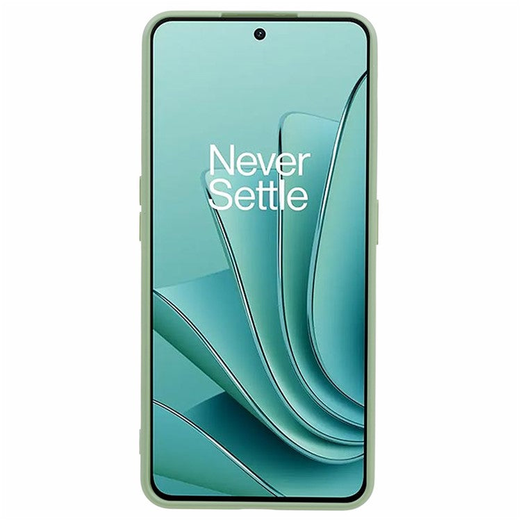 TPU Case for OnePlus Ace 2V / Nord 3 5G , Rubberized Surface Fiber Lining Shockproof Phone Cover - Matcha Green