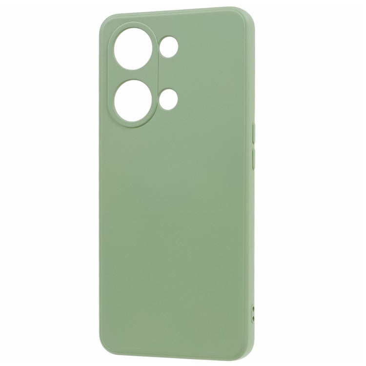 TPU Case for OnePlus Ace 2V / Nord 3 5G , Rubberized Surface Fiber Lining Shockproof Phone Cover - Matcha Green