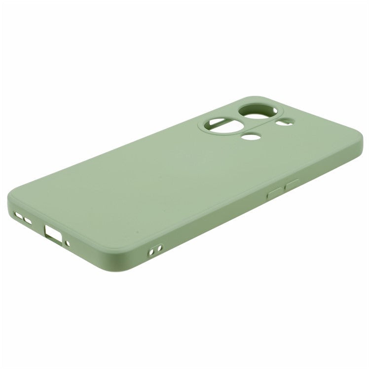 TPU Case for OnePlus Ace 2V / Nord 3 5G , Rubberized Surface Fiber Lining Shockproof Phone Cover - Matcha Green