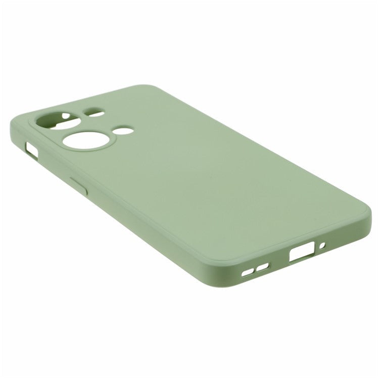 TPU Case for OnePlus Ace 2V / Nord 3 5G , Rubberized Surface Fiber Lining Shockproof Phone Cover - Matcha Green