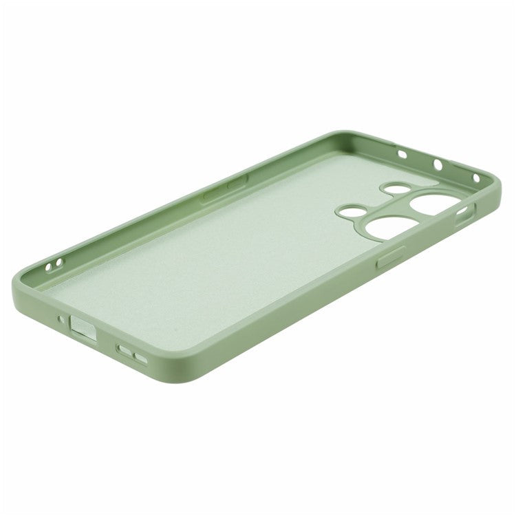TPU Case for OnePlus Ace 2V / Nord 3 5G , Rubberized Surface Fiber Lining Shockproof Phone Cover - Matcha Green