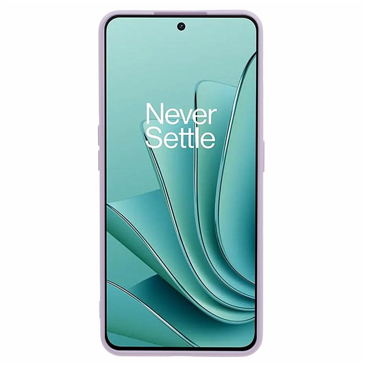 TPU Case for OnePlus Ace 2V / Nord 3 5G , Rubberized Surface Fiber Lining Shockproof Phone Cover - Purple