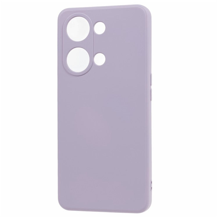 TPU Case for OnePlus Ace 2V / Nord 3 5G , Rubberized Surface Fiber Lining Shockproof Phone Cover - Purple