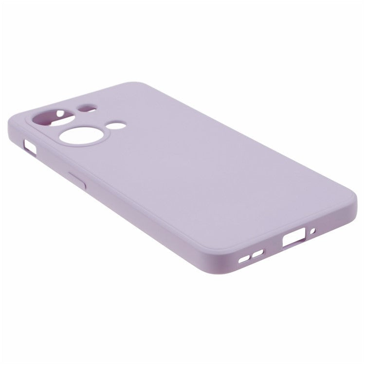 TPU Case for OnePlus Ace 2V / Nord 3 5G , Rubberized Surface Fiber Lining Shockproof Phone Cover - Purple