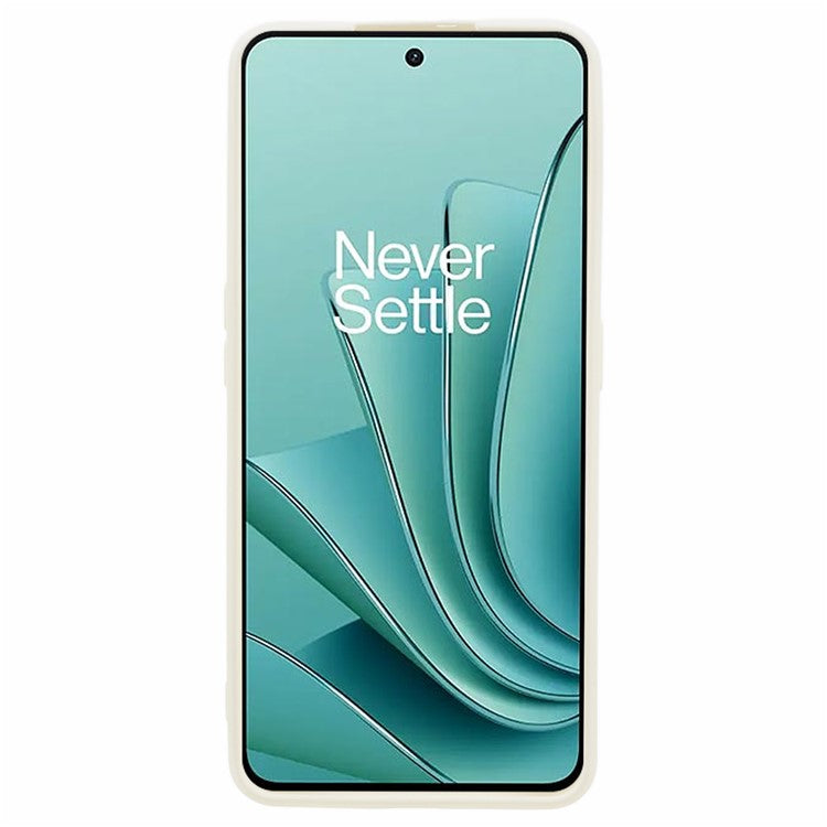 TPU Case for OnePlus Ace 2V / Nord 3 5G , Rubberized Surface Fiber Lining Shockproof Phone Cover - White