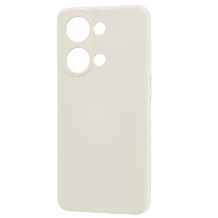 TPU Case for OnePlus Ace 2V / Nord 3 5G , Rubberized Surface Fiber Lining Shockproof Phone Cover - White
