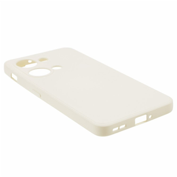 TPU Case for OnePlus Ace 2V / Nord 3 5G , Rubberized Surface Fiber Lining Shockproof Phone Cover - White