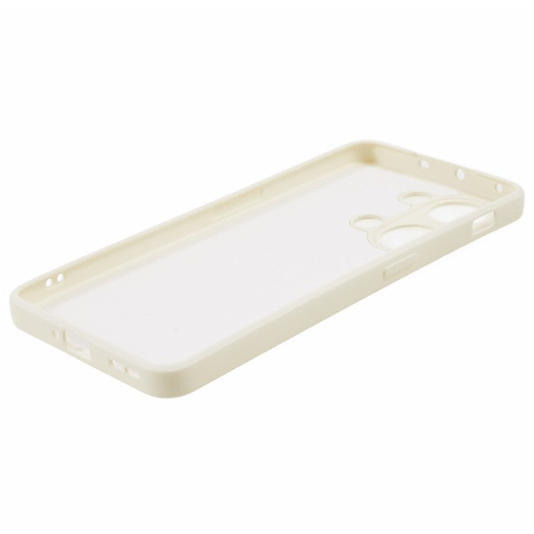 TPU Case for OnePlus Ace 2V / Nord 3 5G , Rubberized Surface Fiber Lining Shockproof Phone Cover - White