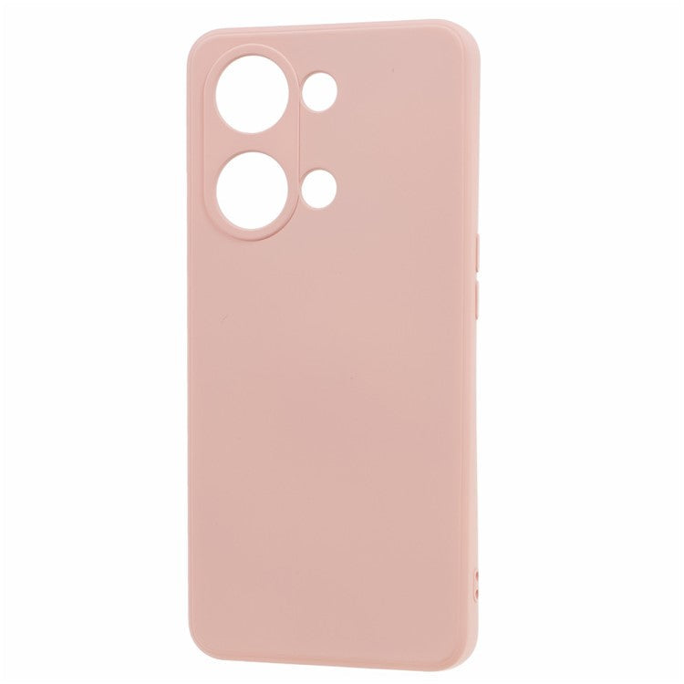TPU Case for OnePlus Ace 2V / Nord 3 5G , Rubberized Surface Fiber Lining Shockproof Phone Cover - Pink