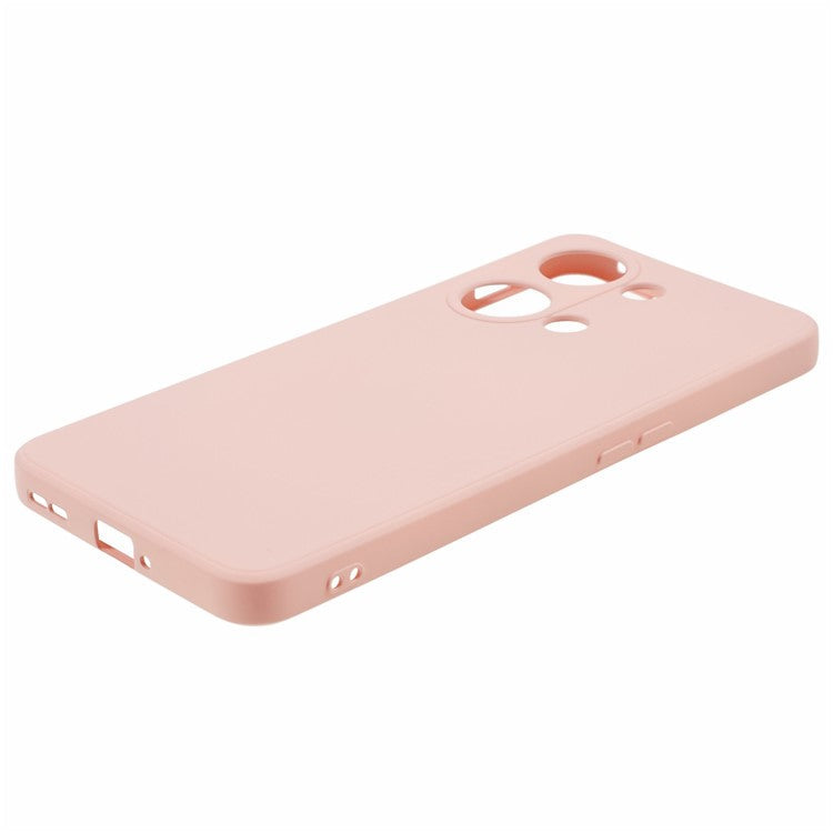 TPU Case for OnePlus Ace 2V / Nord 3 5G , Rubberized Surface Fiber Lining Shockproof Phone Cover - Pink