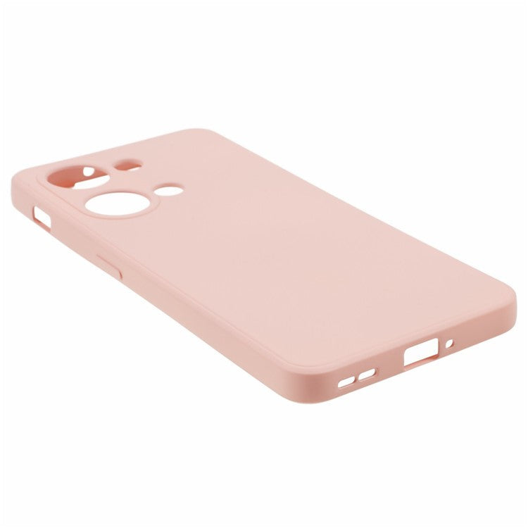 TPU Case for OnePlus Ace 2V / Nord 3 5G , Rubberized Surface Fiber Lining Shockproof Phone Cover - Pink