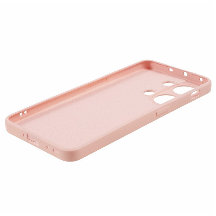 TPU Case for OnePlus Ace 2V / Nord 3 5G , Rubberized Surface Fiber Lining Shockproof Phone Cover - Pink