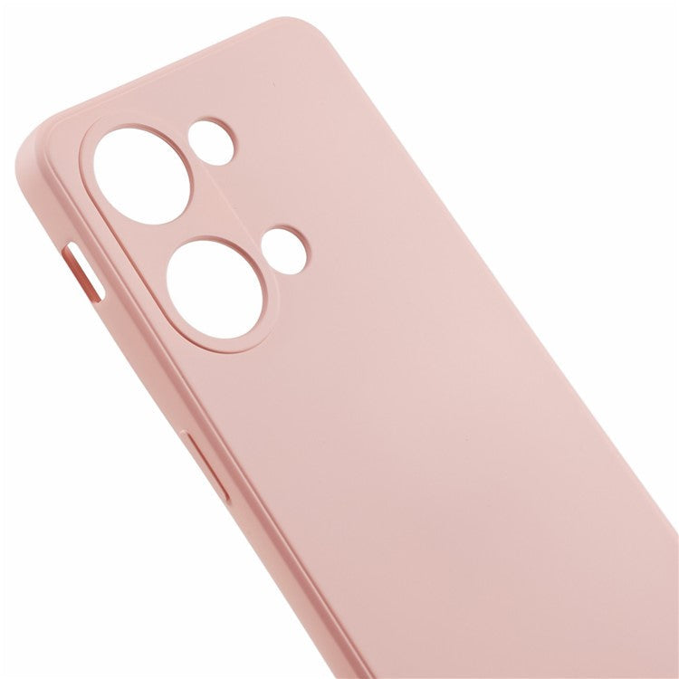 TPU Case for OnePlus Ace 2V / Nord 3 5G , Rubberized Surface Fiber Lining Shockproof Phone Cover - Pink