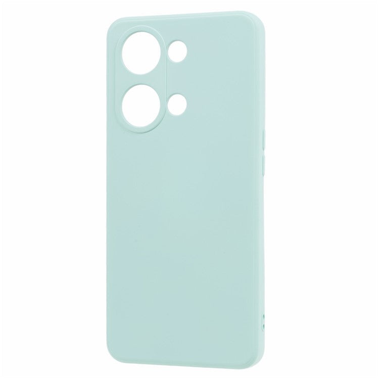 TPU Case for OnePlus Ace 2V / Nord 3 5G , Rubberized Surface Fiber Lining Shockproof Phone Cover - Baby Blue