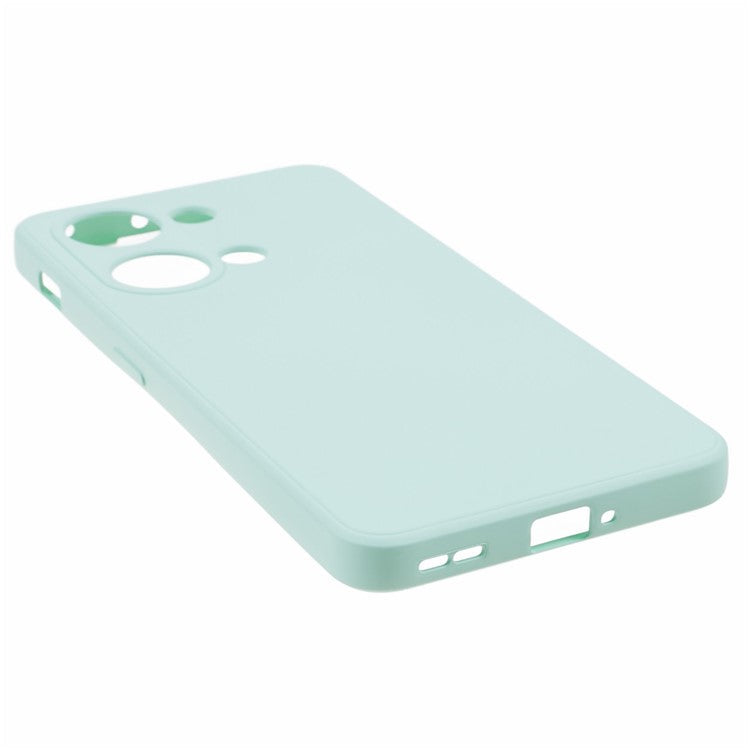 TPU Case for OnePlus Ace 2V / Nord 3 5G , Rubberized Surface Fiber Lining Shockproof Phone Cover - Baby Blue