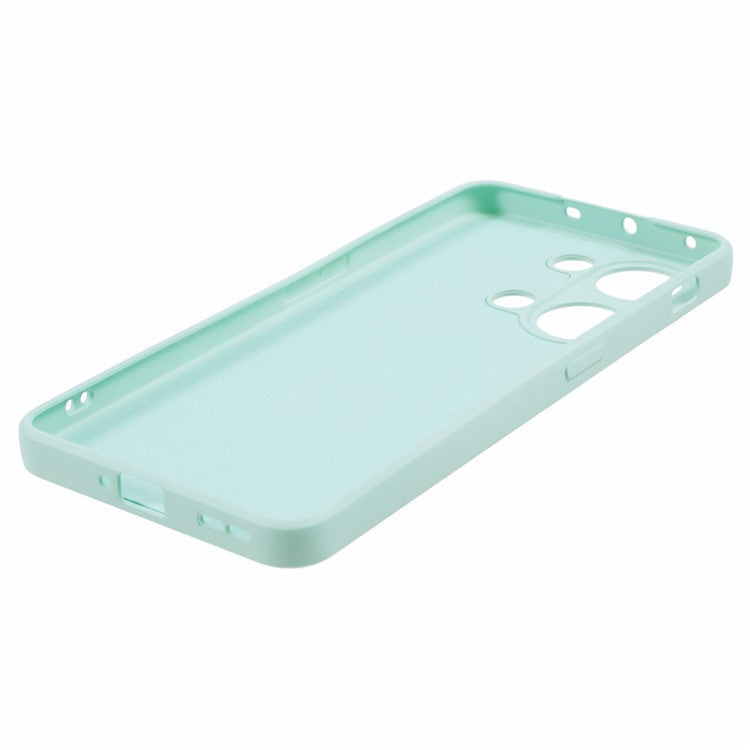 TPU Case for OnePlus Ace 2V / Nord 3 5G , Rubberized Surface Fiber Lining Shockproof Phone Cover - Baby Blue