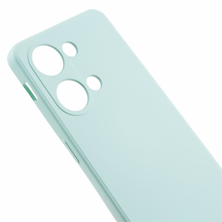 TPU Case for OnePlus Ace 2V / Nord 3 5G , Rubberized Surface Fiber Lining Shockproof Phone Cover - Baby Blue
