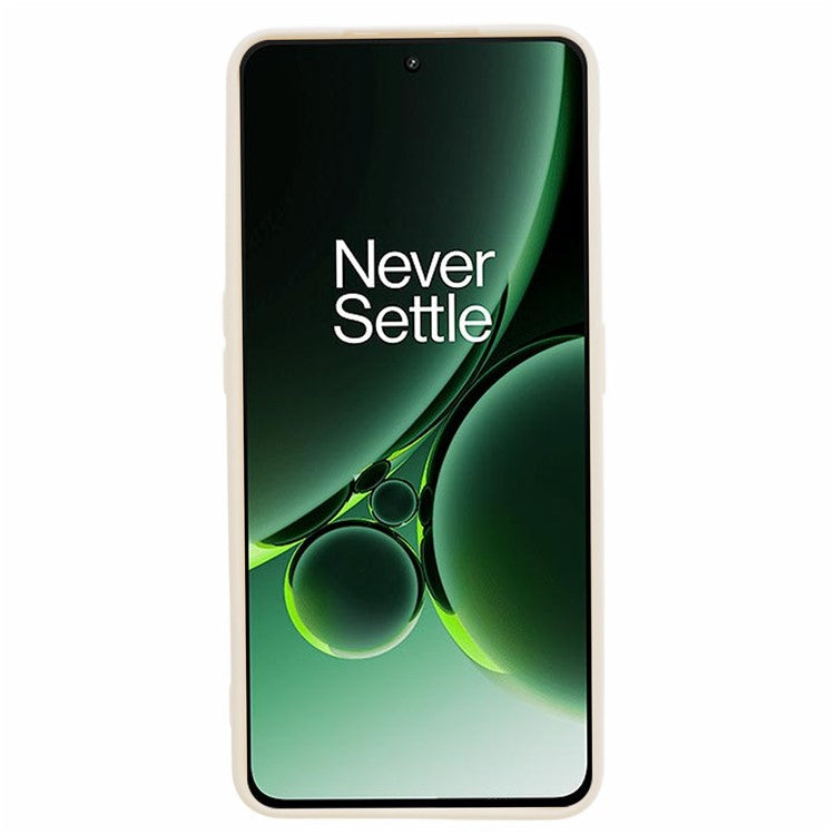 Straight Edge Phone Case for OnePlus Nord 3 5G / Ace 2V , Soft TPU Precise Cutout Camera Protection Cover - White