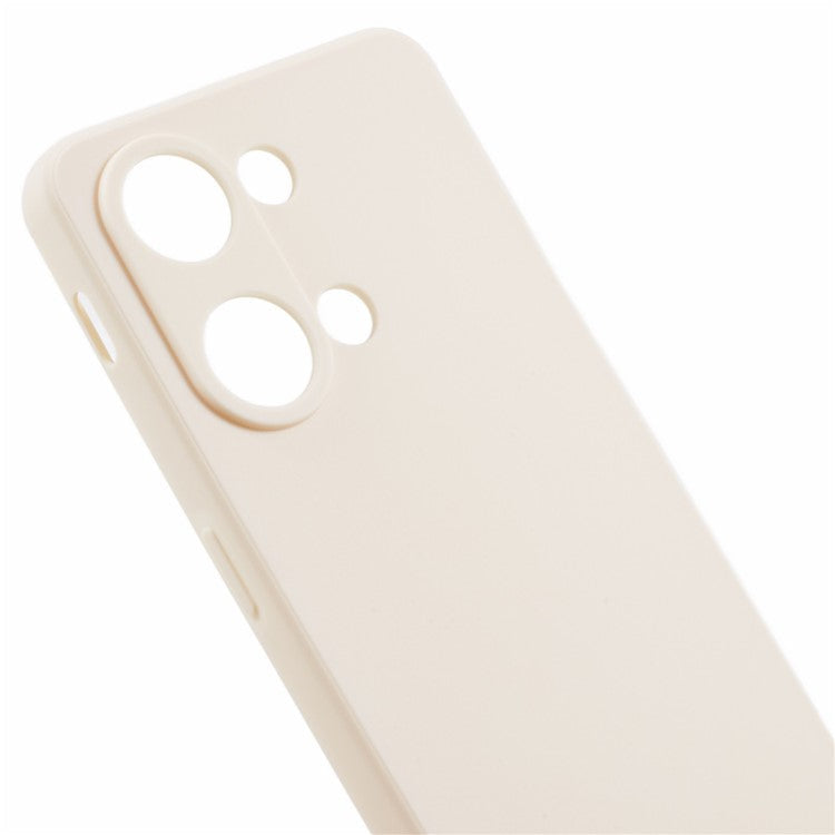 Straight Edge Phone Case for OnePlus Nord 3 5G / Ace 2V , Soft TPU Precise Cutout Camera Protection Cover - White
