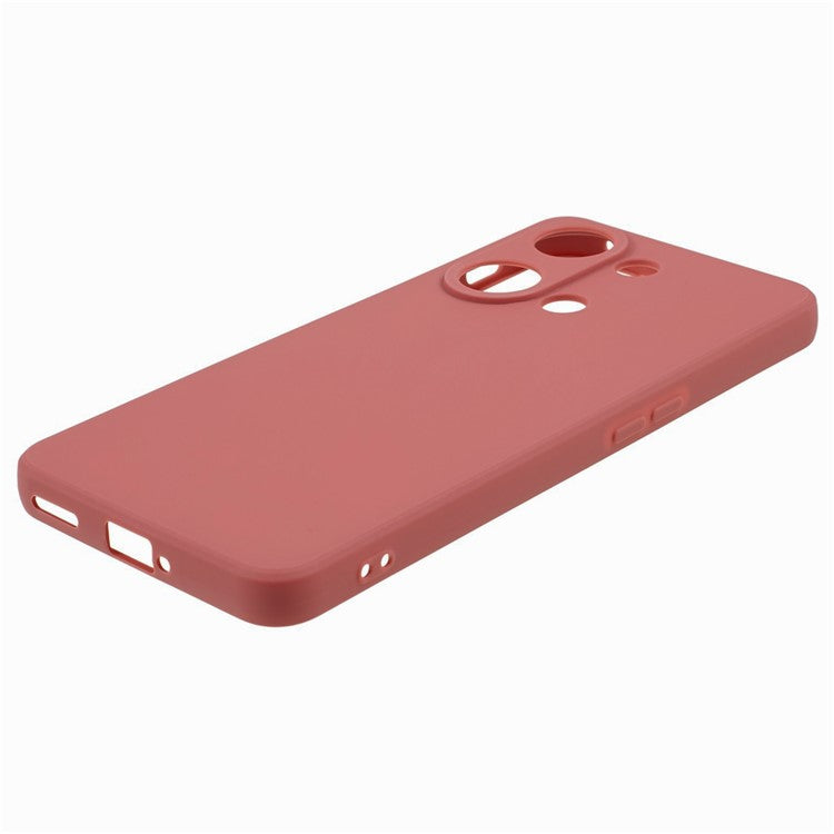 Straight Edge Phone Case for OnePlus Nord 3 5G / Ace 2V , Soft TPU Precise Cutout Camera Protection Cover - Red