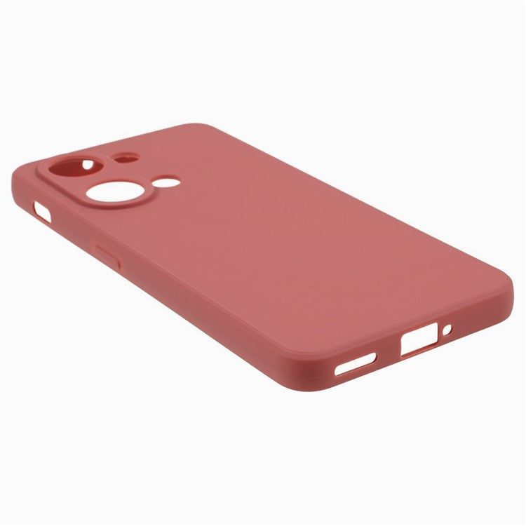 Straight Edge Phone Case for OnePlus Nord 3 5G / Ace 2V , Soft TPU Precise Cutout Camera Protection Cover - Red