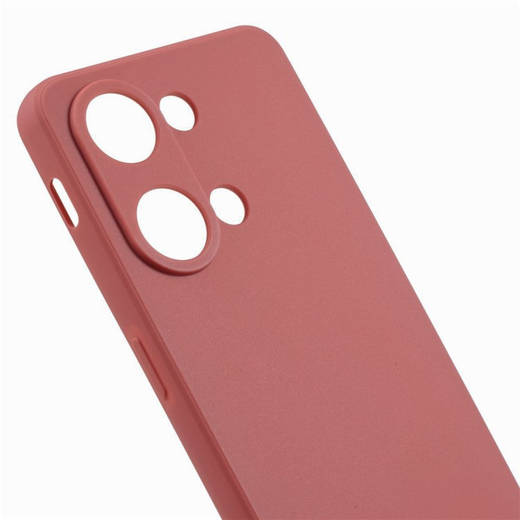 Straight Edge Phone Case for OnePlus Nord 3 5G / Ace 2V , Soft TPU Precise Cutout Camera Protection Cover - Red