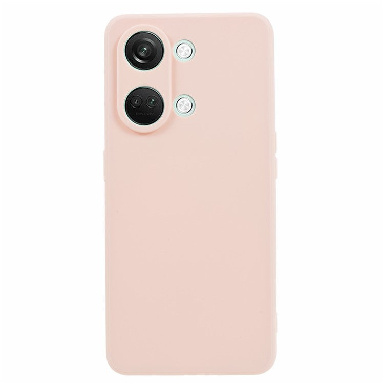 Straight Edge Phone Case for OnePlus Nord 3 5G / Ace 2V , Soft TPU Precise Cutout Camera Protection Cover - Pink