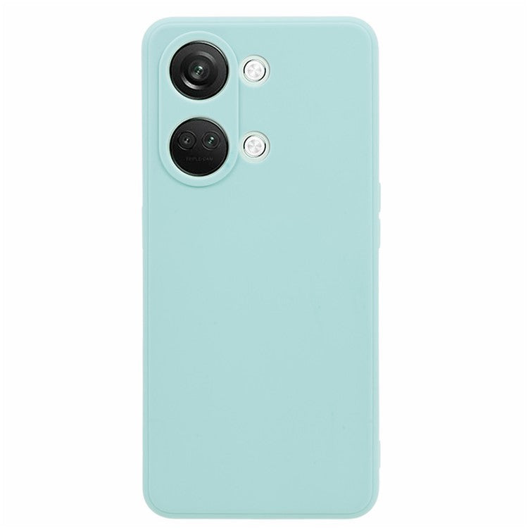 Straight Edge Phone Case for OnePlus Nord 3 5G / Ace 2V , Soft TPU Precise Cutout Camera Protection Cover - Baby Blue