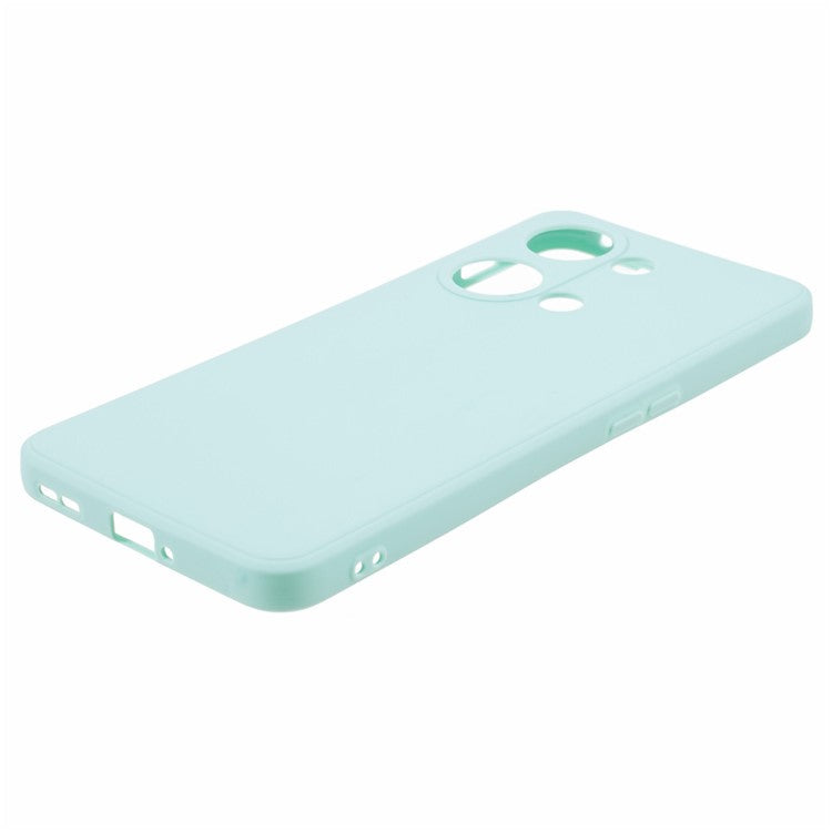 Straight Edge Phone Case for OnePlus Nord 3 5G / Ace 2V , Soft TPU Precise Cutout Camera Protection Cover - Baby Blue