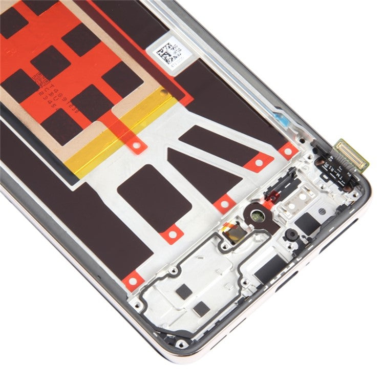 For Oppo Reno9 5G / Reno9 Pro 5G OEM Grade S AMOLED Screen and Digitizer Assembly + Frame Part (without Logo) - Gold