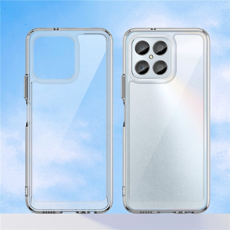 Phone Case for Honor 70 Lite 5G / Play 30 5G / X8 5G / X6 4G / Play6C 4G  / X8a 4G / X6s 4G , TPU+Acrylic Clear Back Cover - Transparent