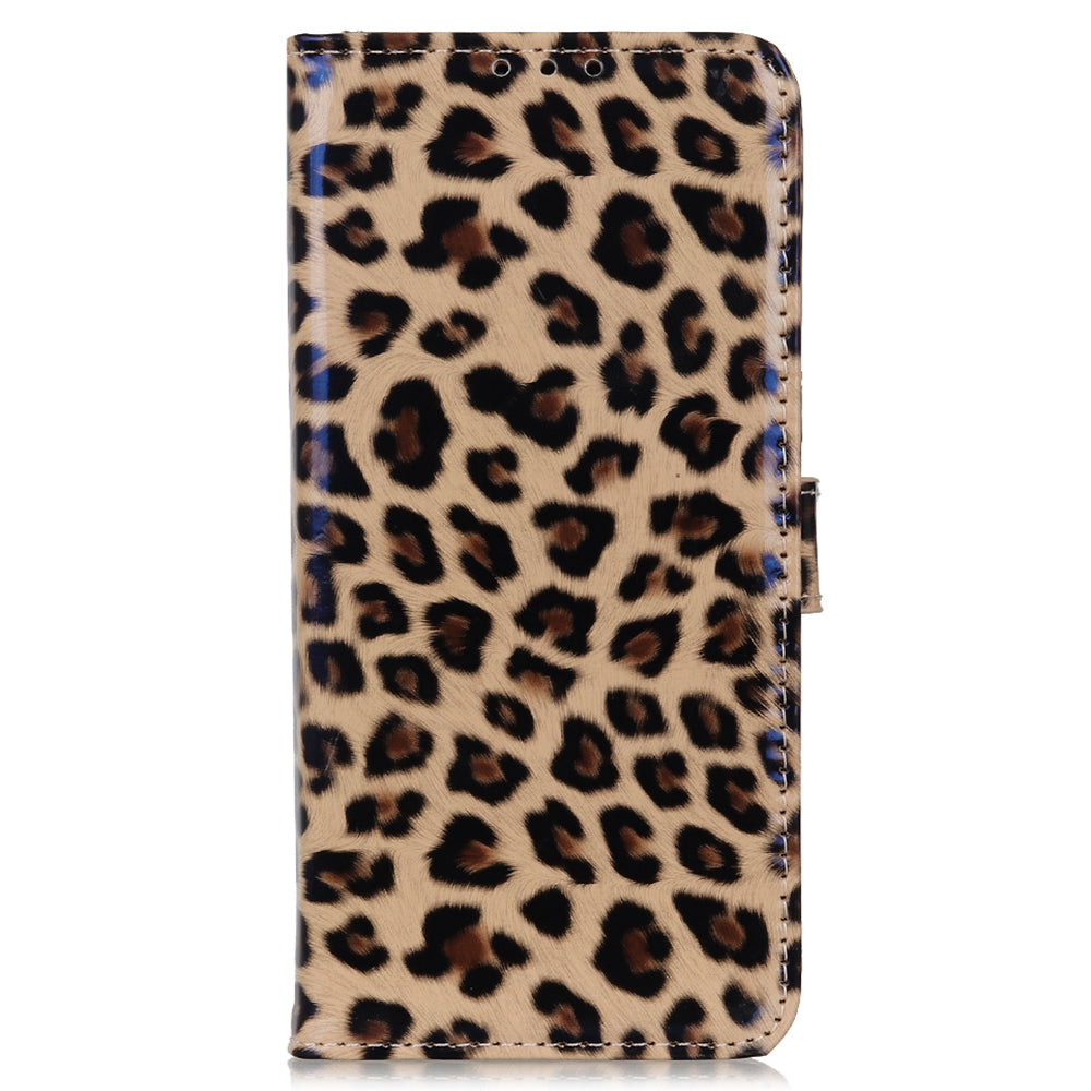 For Samsung Galaxy F34 5G / M34 5G Leopard Pattern Cell Phone Case Anti-Scratch PU Leather Stand Wallet Phone Cover