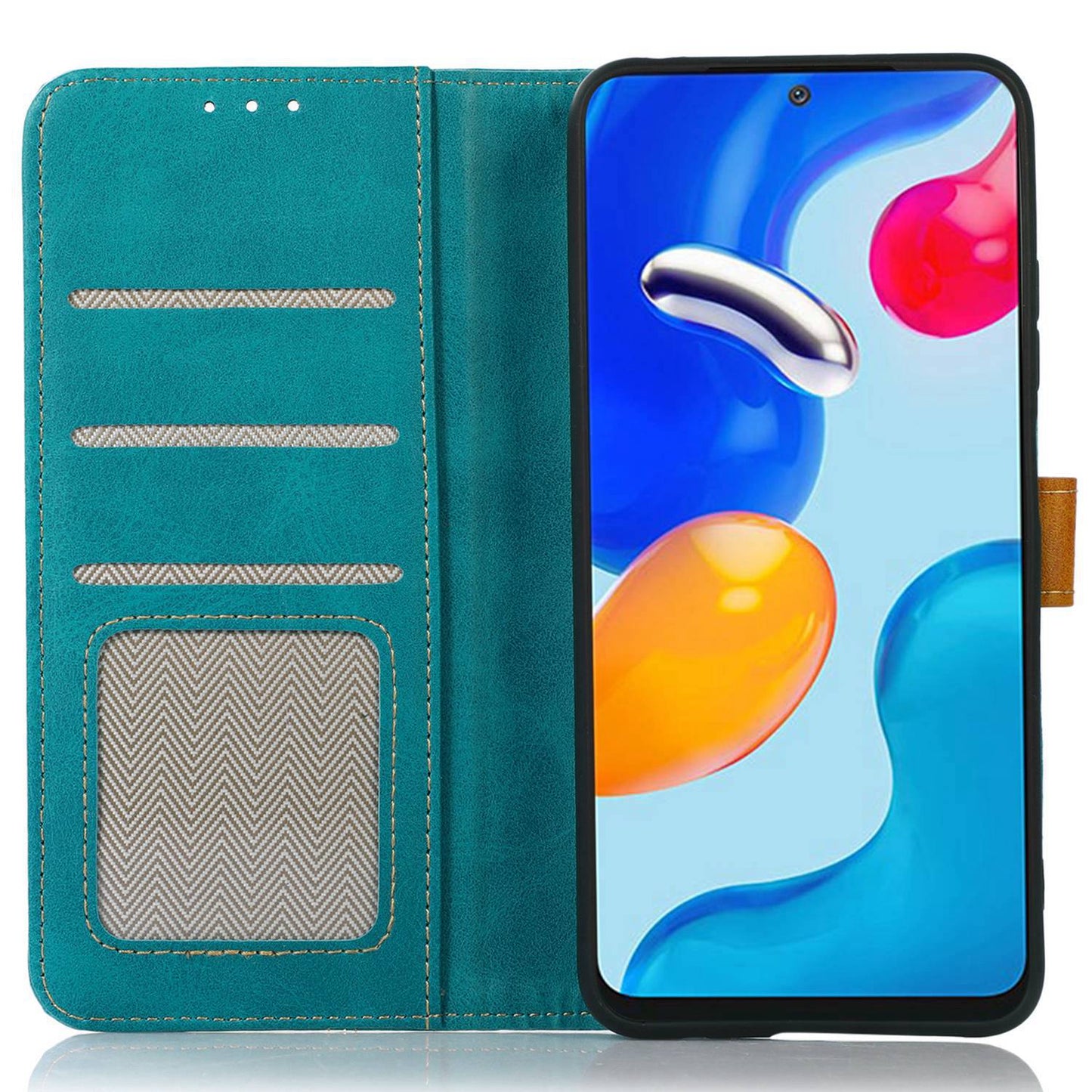 For Samsung Galaxy F34 5G / M34 5G Wallet Stand Protective Phone Case Calf Texture Phone Leather Cover - Light Green