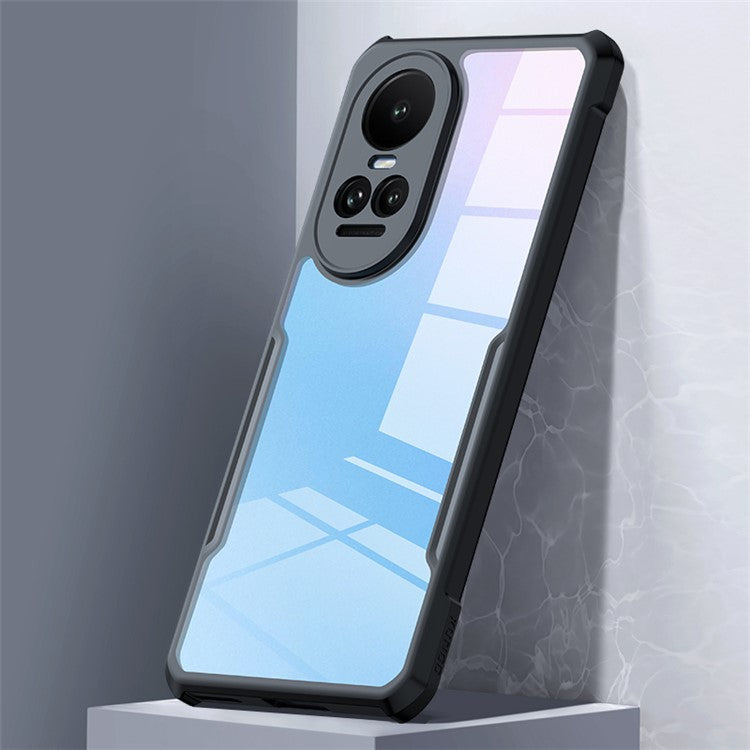 XUNDD For Oppo Reno10 Pro 5G (Global) / Reno10 5G (Global) Acrylic+TPU Phone Case Anti-Scratch Phone Protective Cover - Black