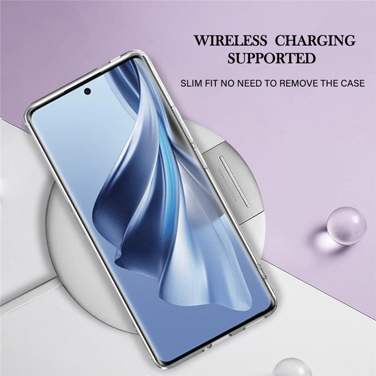YB IMD Series-16 Style E TPU Case for Oppo Reno10 5G (Global) Electroplating 2.0mm Marble Pattern IMD Phone Cover - Green