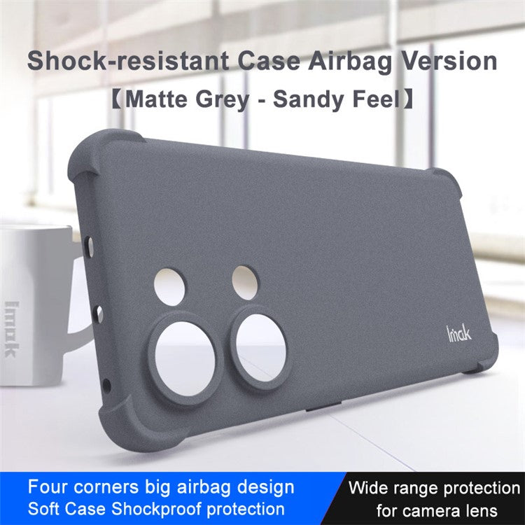 IMAK For OnePlus Ace 2V / Nord 3 5G Soft TPU Matte Phone Case Airbag Shockproof Back Cover - Grey