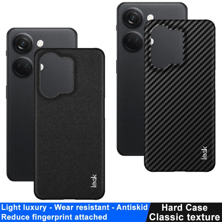 IMAK Ruiyi Series for OnePlus Ace 2V / Nord 3 5G Protective Phone Case PU Leather Coated PC Cover - Cross Texture