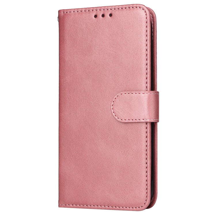 Wallet Stand Case for OnePlus Nord CE 3 Lite 5G / N30 5G / Oppo K11x 5G PU Leather Calf Texture Phone Cover - Pink
