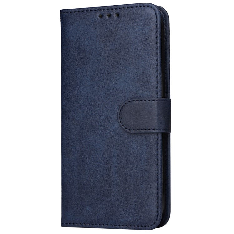 Wallet Stand Case for OnePlus Nord CE 3 Lite 5G / N30 5G / Oppo K11x 5G PU Leather Calf Texture Phone Cover - Blue