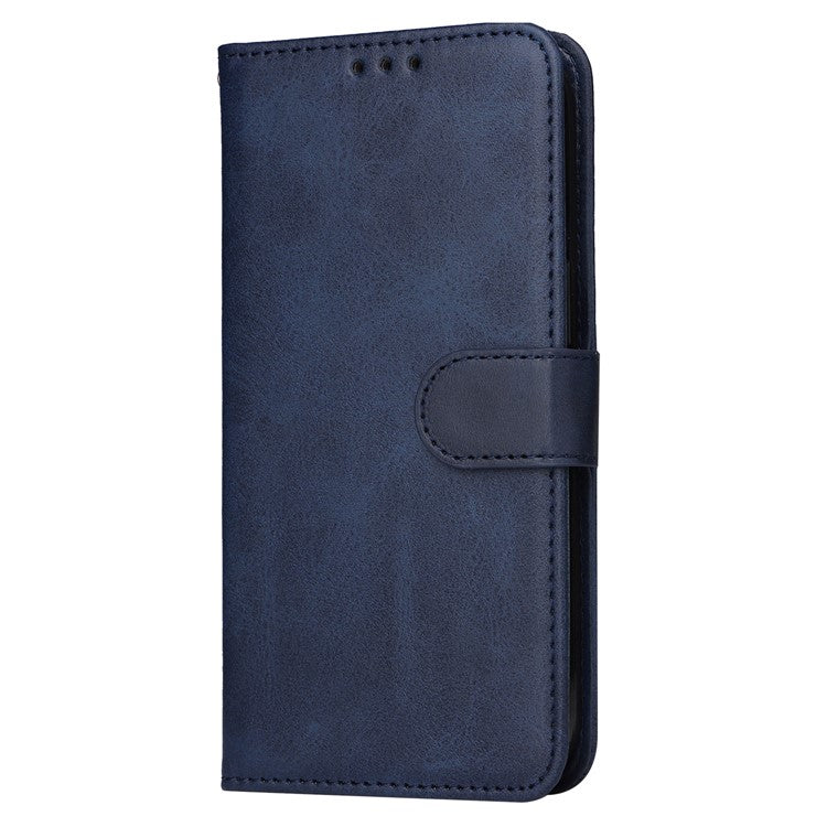 For OnePlus Nord CE3 5G / Oppo K11 5G Calf Texture Phone Case Leather Wallet Stand Protection Cover - Blue