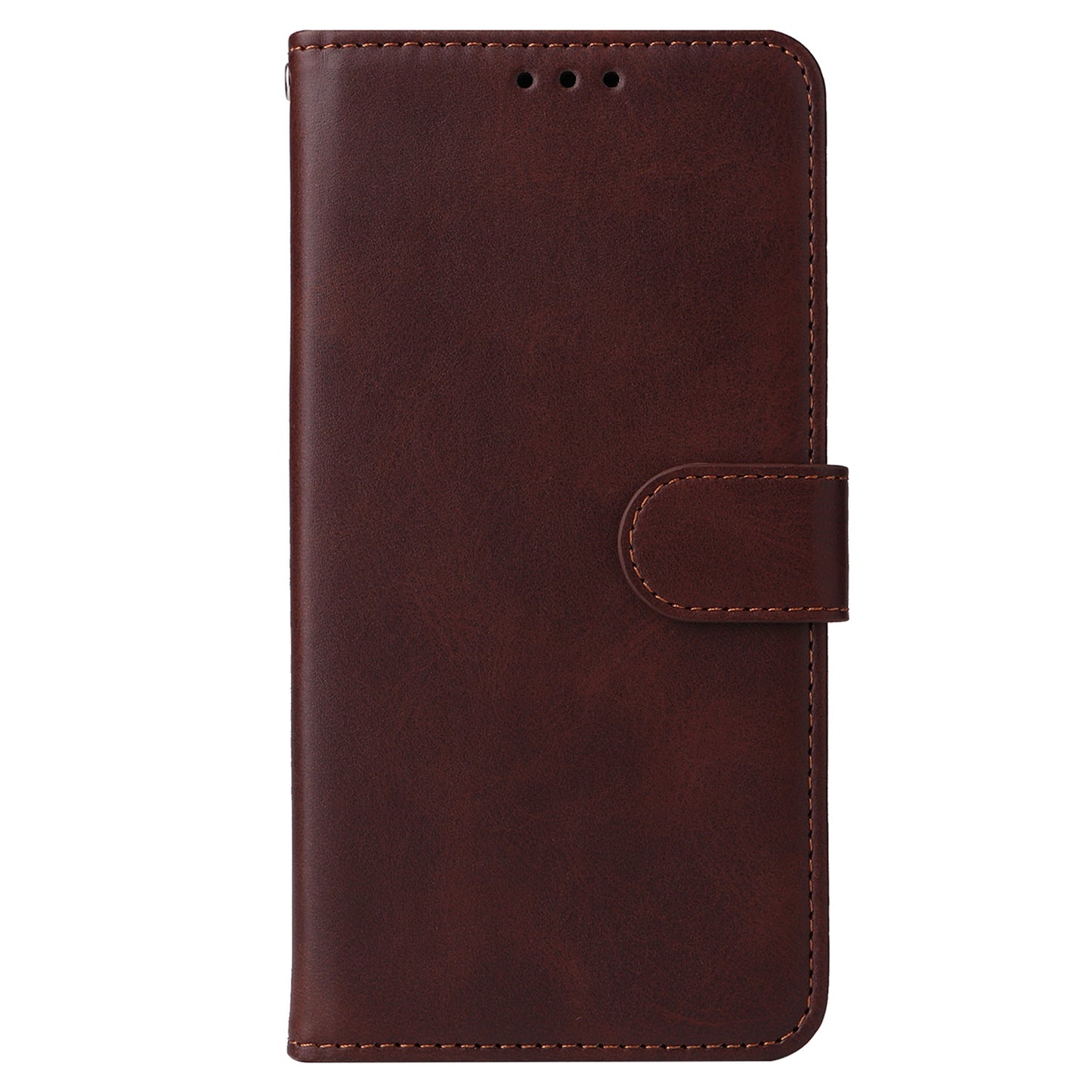 For Samsung Galaxy F34 5G / M34 5G Shockproof Phone Shell Calf Texture PU Leather Wallet Stand Cover - Brown