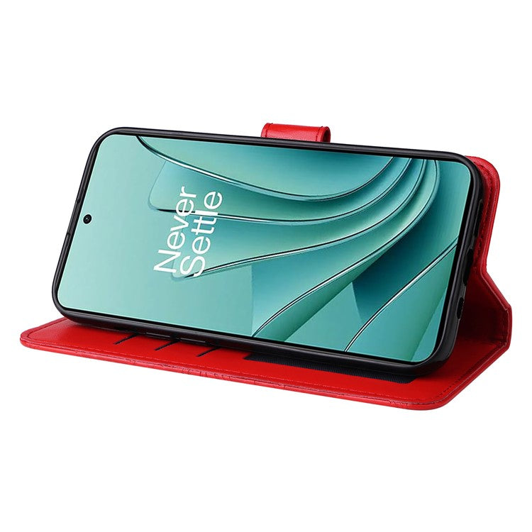 For OnePlus Nord 3 5G / Ace 2V Sunflower Imprinted PU Leather Cover Anti-drop Wallet Stand Phone Case - Red