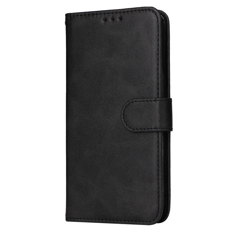 For OnePlus Nord 3 5G / Ace 2V Calf Texture Anti-scratch Phone Case Flip Wallet Stand Shell - Black