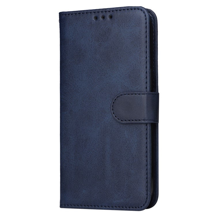 For OnePlus Nord 3 5G / Ace 2V Calf Texture Anti-scratch Phone Case Flip Wallet Stand Shell - Blue